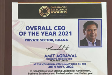 Amit Agrawal - Ghana CEO of the Year