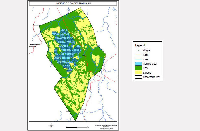 Map of the area around Nanga and Ferra