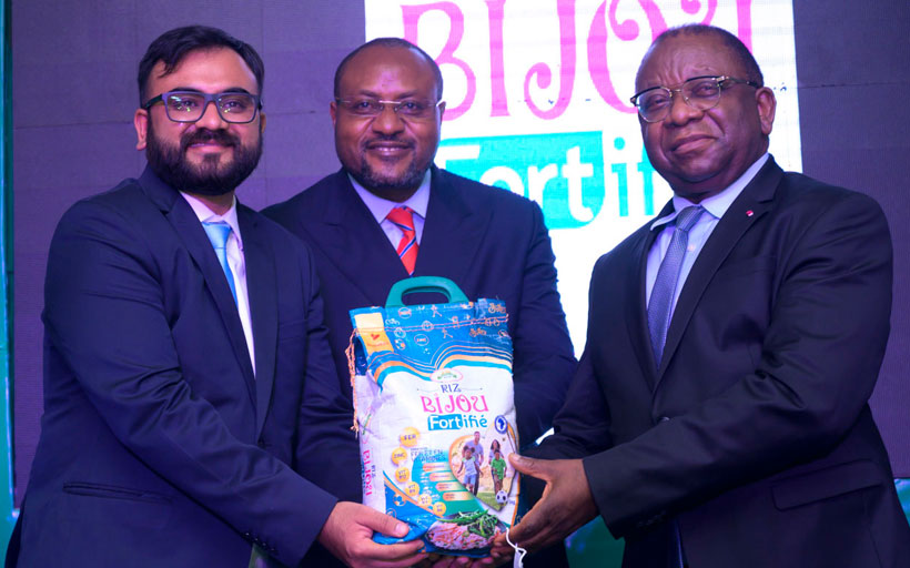 Launch of Riz Bijou Fortifie in the presence of the Minister of Trade, Luc Magloire Mbarga