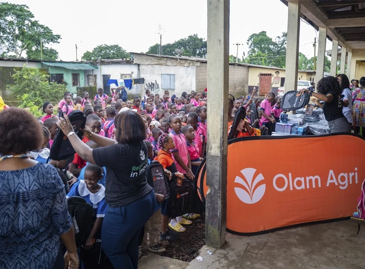 Donating School Supplies to Bekoko Community